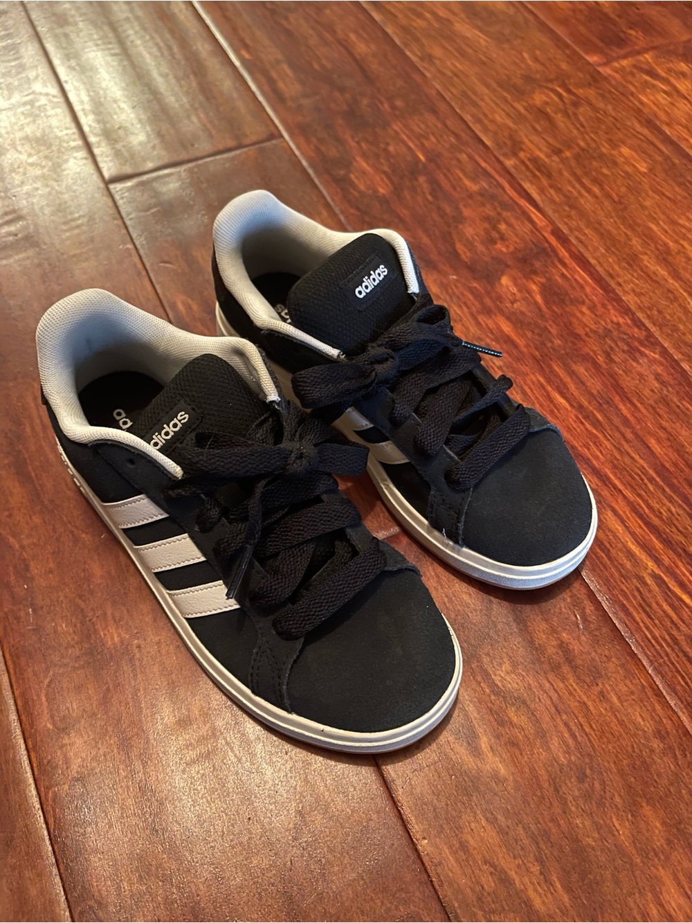 adidas Boy’s Black & White Low-Top Sneakers